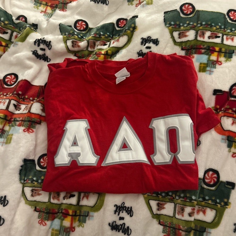 Red Kids Shirt with Greek Letters
